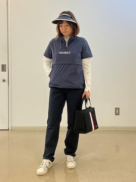 「adabat（アダバット）のアイテム」を使った、タケさん（レディース・157cm）の冬コーディネート