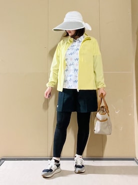 「adabat（アダバット）のアイテム」を使った、タケさん（レディース・157cm）の春コーディネート