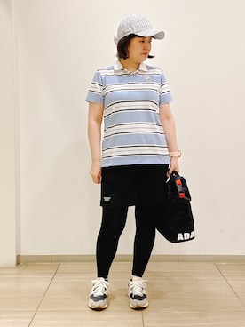 「ADABAT STREAM（アダバットストリーム）のアイテム」を使った、タケさん（レディース・157cm）の夏コーディネート