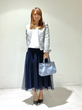 「UNTITLED（アンタイトル）のアイテム（パンプス）」を使った、mi.さん（レディース・147cm）の春コーディネート