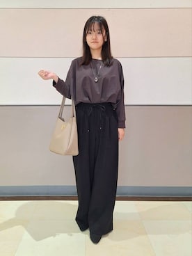 「DRESKIP（ドレスキップ）のアイテム」を使った、Sachaさん（レディース・154cm）の秋コーディネート