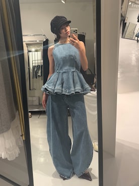 「アイテム（キャスケット）」を使った、琉月/ルナさん（レディース・158cm）の春コーディネート