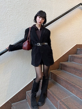 「アイテム（ブーツ）」を使った、琉月/ルナさん（レディース・158cm）の春コーディネート