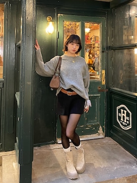 「DIESEL（ディーゼル）のアイテム（アクセサリー）」を使った、琉月/ルナさん（レディース・158cm）の春コーディネート