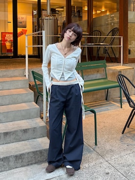 「STANDOIL（スタンドオイル）のアイテム」を使った、琉月/ルナさん（レディース・158cm）の春コーディネート