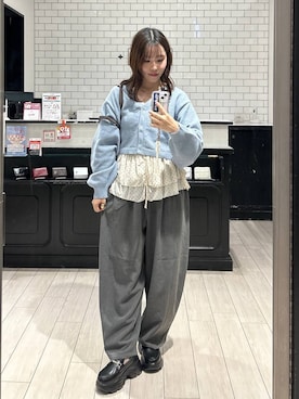 「アイテム（チョーカー）」を使った、れみ　　さん（レディース・157cm）の秋コーディネート