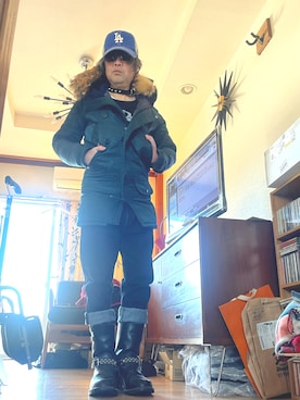 「Levi's（リーバイス）のアイテム（パンツ）」を使った、chabomattsさん（メンズ・166cm）の冬コーディネート