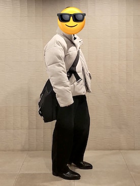 「アイテム（バッグ）」を使った、政宗さん（メンズ・178cm）の冬コーディネート