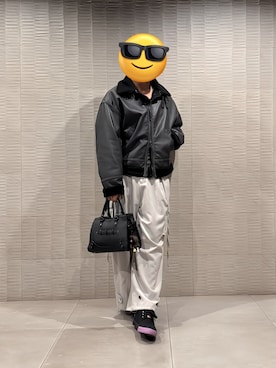 「アイテム（バッグ）」を使った、政宗さん（メンズ・178cm）の冬コーディネート