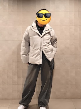 「アイテム（ウォレットチェーン）」を使った、政宗さん（メンズ・178cm）の冬コーディネート