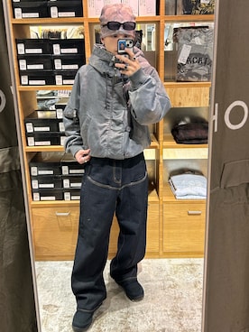 「アイテム（ミリタリージャケット）」を使った、Rionさん（メンズ・170cm・20代）の秋コーディネート