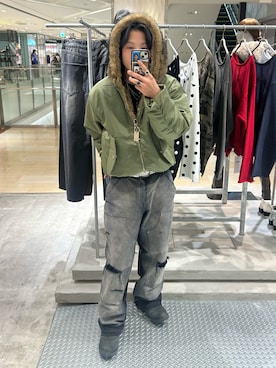 「アイテム（チノパンツ）」を使った、Rionさん（メンズ・170cm・10代）の秋コーディネート