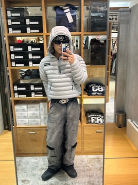 「アイテム（チノパンツ）」を使った、Rionさん（メンズ・170cm・20代）の冬コーディネート