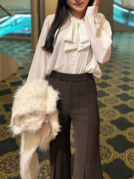 彭海城さん（レディース・156cm）の冬コーディネート