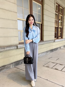 彭海城さん（レディース・155cm）の冬コーディネート