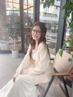 「SEU（エスイーユー）のアイテム」を使った、彭海城さん（レディース・155cm）の冬コーディネート