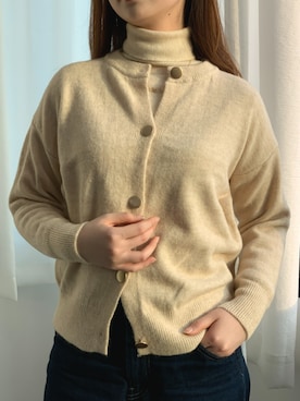 「SEU（エスイーユー）のアイテム」を使った、彭海城さん（レディース・168cm）の冬コーディネート