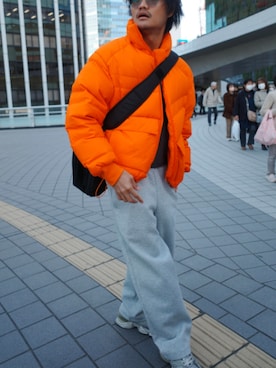 「アイテム（バックパック/リュック）」を使った、dogiriさん（メンズ・169cm）の冬コーディネート