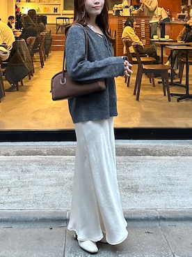 「raffime（ラフィミー）のアイテム」を使った、33haruharuさん（レディース・154cm）の冬コーディネート