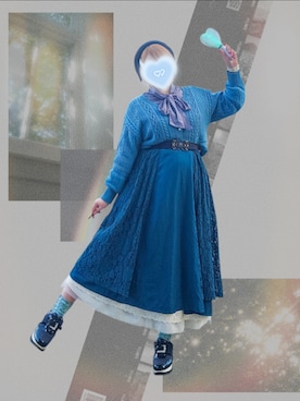 「YOSUKE（ヨースケ）のアイテム」を使った、もかかさん（レディース・162cm）の冬コーディネート