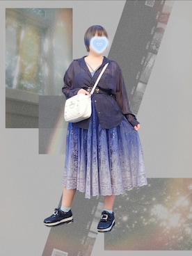 「YOSUKE（ヨースケ）のアイテム」を使った、🕯꒦꒷𝗠𝗢𝗠𝗢𝗞𝗔꒷꒦🦋さん（レディース・162cm）の春コーディネート