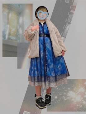 「アイテム（シャツワンピース）」を使った、もかかさん（レディース・162cm）の秋コーディネート