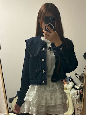 「アイテム（スマホケース/カバー）」を使った、s21337さん（レディース・162cm）の秋コーディネート