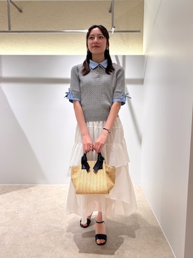 「NATURAL BEAUTY BASIC（ナチュラルビューティーベーシック）のアイテム」を使った、momonbb36000さん（レディース・158cm）の夏コーディネート