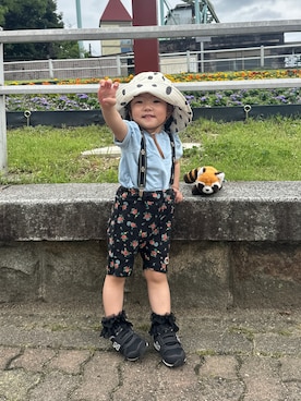 「Lee（リー）のアイテム」を使った、ぴぃちゃん‪🔆‬さん（キッズ・80cm）の夏コーディネート