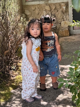 「ZARA KIDSのアイテム」を使った、ぴぃちゃん‪🔆‬さん（キッズ・80cm）の夏コーディネート