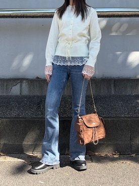 「ALTROSE（アルトローズ）のアイテム」を使った、amiさん（レディース・158cm）の秋コーディネート