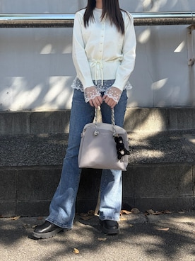 「ALTROSE（アルトローズ）のアイテム」を使った、amiさん（レディース・158cm）の秋コーディネート