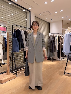 「PAPILLONNER（パピヨネ）のアイテム」を使った、fujitaさん（レディース・152cm）の秋コーディネート