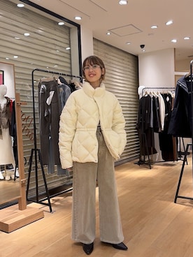 「COLLAGE GALLARDAGALANTE（コラージュガリャルダガランテ）のアイテム（デニムパンツ）」を使った、fujitaさん（レディース・152cm）の秋コーディネート