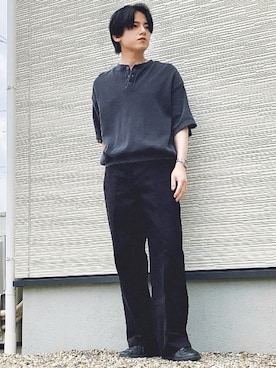 「epnok（エプノック）のアイテム」を使った、QOOさん（メンズ・167cm）の夏コーディネート