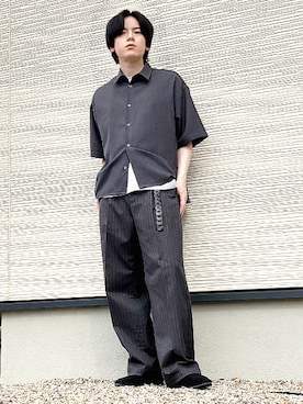 「CIYOT（シヨウト）のアイテム」を使った、QOOさん（メンズ・167cm）の夏コーディネート