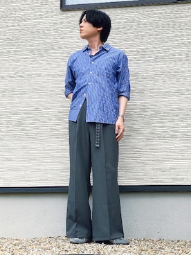 「JUNRED（ジュンレッド）のアイテム」を使った、QOOさん（メンズ・167cm）の夏コーディネート