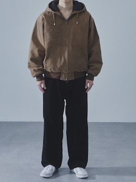 「SLICK（スリック）のアイテム」を使った、slickwearさん（メンズ・170cm）の秋コーディネート