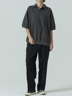 「SLICK（スリック）のアイテム（パンツ）」を使った、slickwearさん（レディース・176cm）の春コーディネート