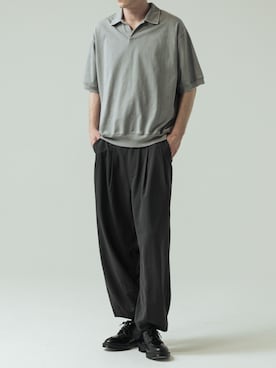 「SLICK（スリック）のアイテム（パンツ）」を使った、slickwearさん（メンズ・186cm）の春コーディネート