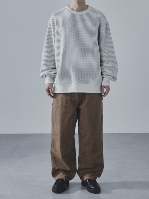 SLICK/スリック】Big Waffle Pullover/ビッグワッフルプルオーバー