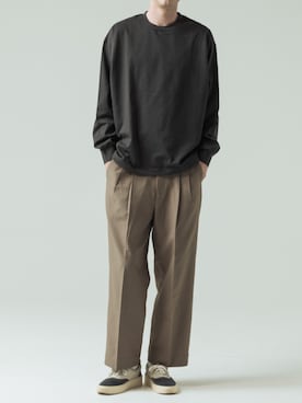 「SLICK（スリック）のアイテム（パンツ）」を使った、slickwearさん（メンズ・186cm）の春コーディネート