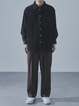 「SLICK（スリック）のアイテム」を使った、slickwearさん（メンズ・170cm）の冬コーディネート