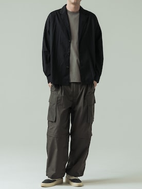 「SLICK（スリック）のアイテム」を使った、slickwearさん（メンズ・186cm）の冬コーディネート