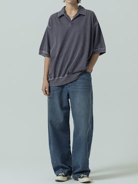 「SLICK（スリック）のアイテム（パンツ）」を使った、slickwearさん（レディース・176cm）の春コーディネート