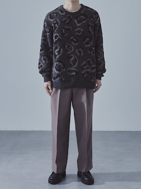 「アイテム（スラックス）」を使った、slickwearさん（メンズ・170cm）の秋コーディネート