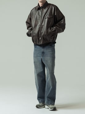 「SLICK（スリック）のアイテム」を使った、slickwearさん（メンズ・186cm）の冬コーディネート