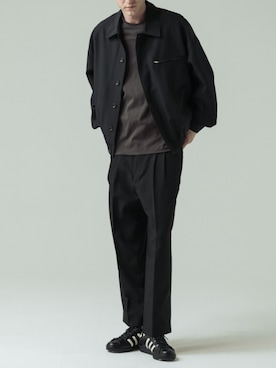 「SLICK（スリック）のアイテム」を使った、slickwearさん（メンズ・186cm）の冬コーディネート