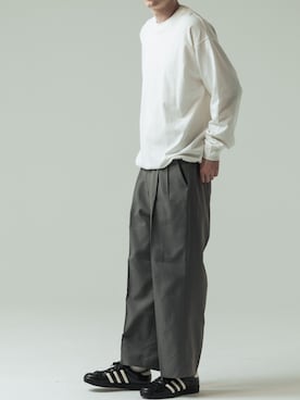 「SLICK（スリック）のアイテム」を使った、slickwearさん（メンズ・186cm）の冬コーディネート