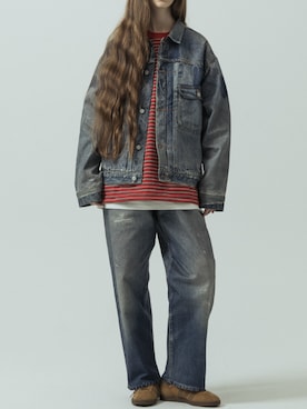 「SLICK（スリック）のアイテム（パンツ）」を使った、slickwearさん（レディース・174cm）の春コーディネート